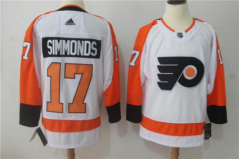 Philadelphia Flyers #17 Wayne Simmonds White Stitched Adidas Jersey - Zenithce