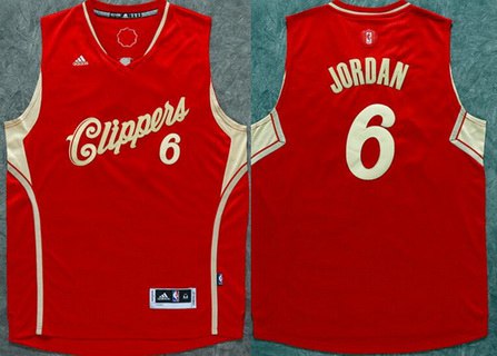 Los Angeles Clippers #6 DeAndre Jordan Revolution 30 Swingman 2015 Christmas Day Red Jersey - Zenithce