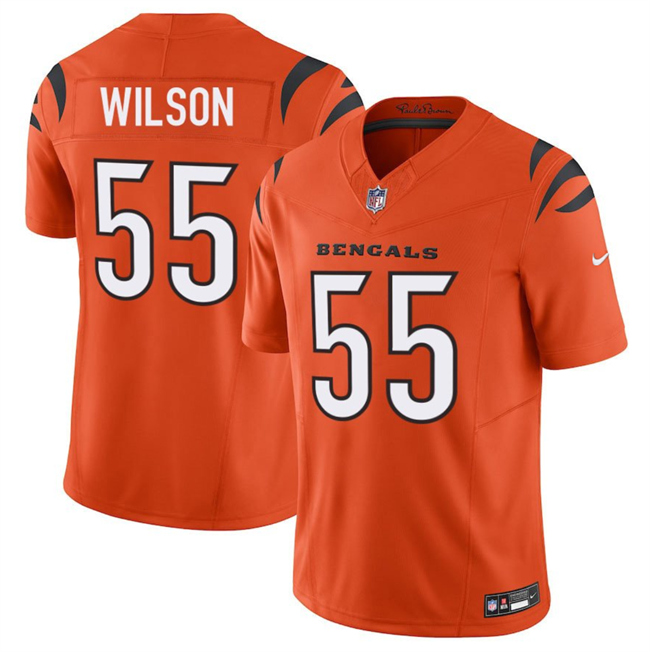 Cincinnati Bengals #55 Logan Wilson Orange 2025 F.U.S.E. Vapor Untouchable Limited Stitched Jersey - Zenithce