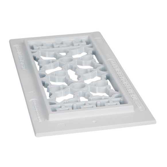 Reggio Registers Scroll Series 4 x Floor Grille without Mounting Holes - Zenithce