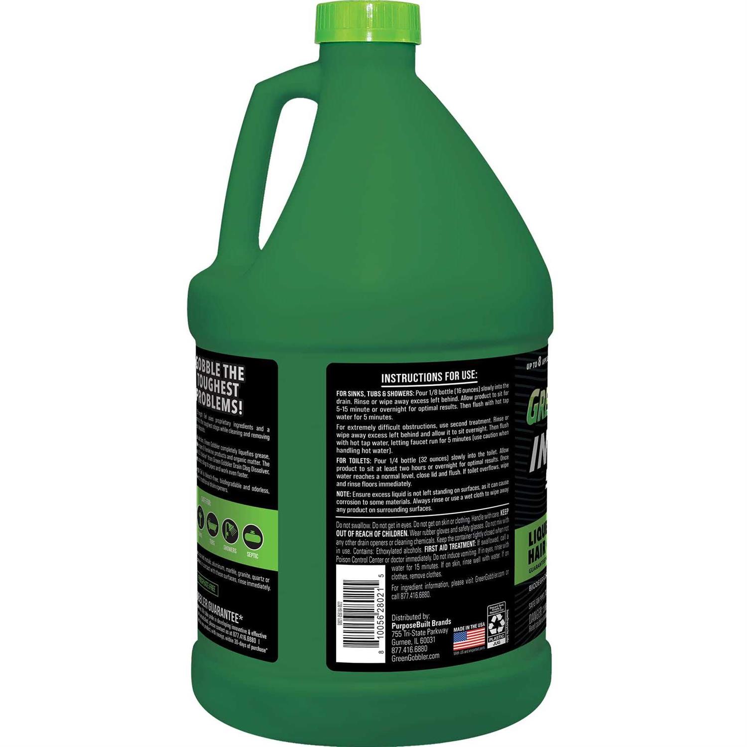 Green Gobbler Industrial Strength Gel Grease and Hair Clog Remover - Zenithce