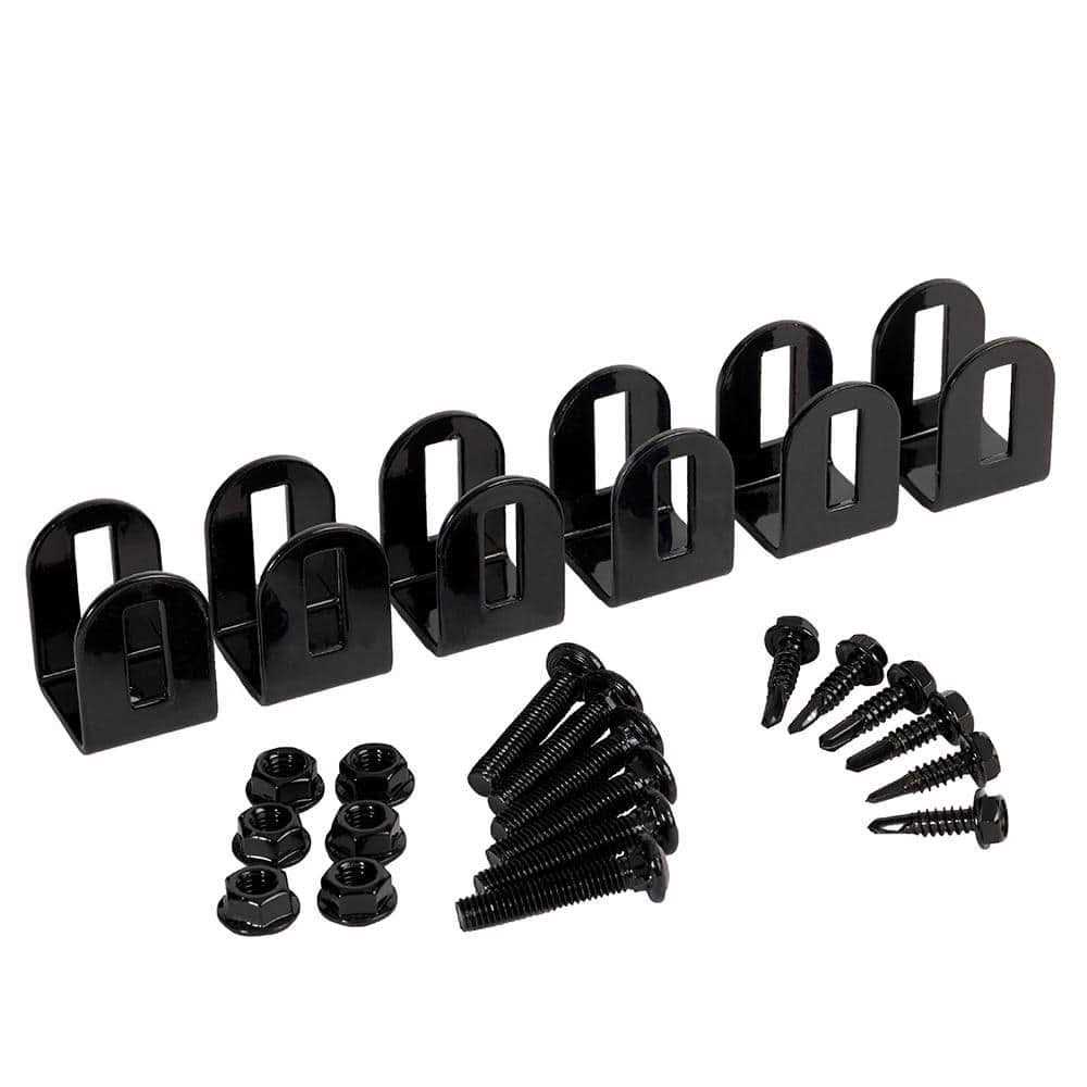 Fortress Building Products Versai 1-1/2-in Black Gate Latch 650178 - Zenithce