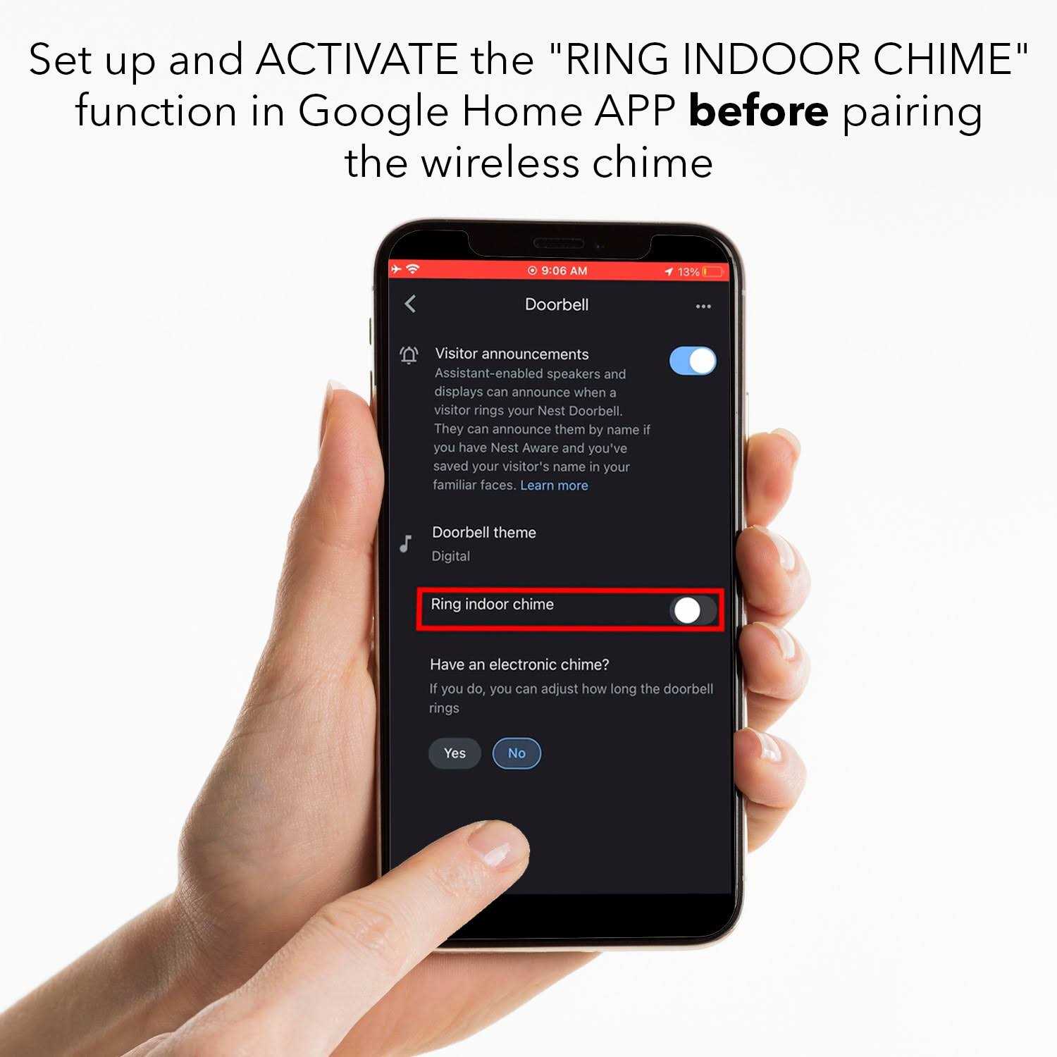 Wasserstein Anti-Theft Mount compatible with Google Nest Doorbell - Zenithce