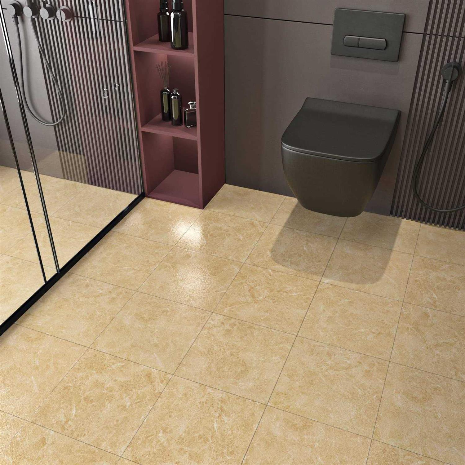 WESTICK Peel and Stick Waterproof Floor Tile Marble Floor Tiles Bathroom Flooring Tiles Peel and Stick Tiles for Floor Self Adhesive - Zenithce