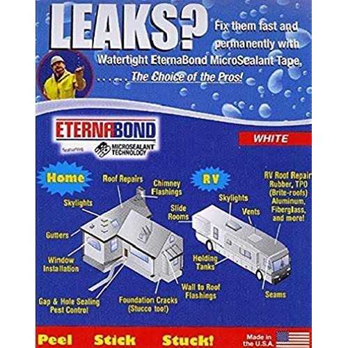 Eternabond 3 White Mobile Home Rv Rubber Roof Repair Tape Sealant 3 x - Zenithce