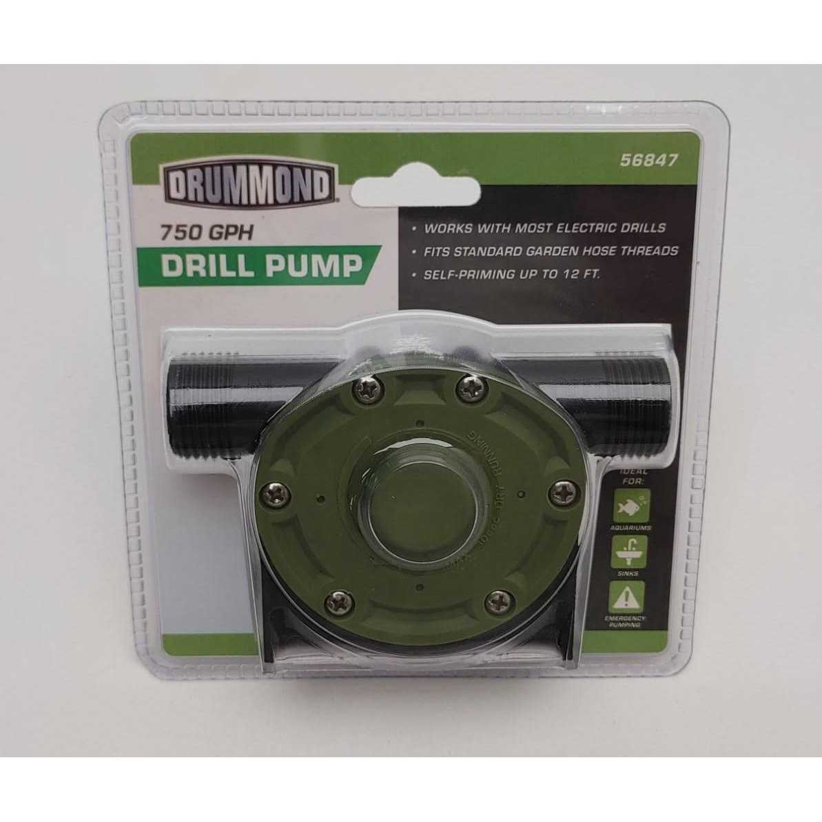 Drummond 3/4 HP Submersible Utility Pump Stainless Steel Construction 4400 GPH - Zenithce