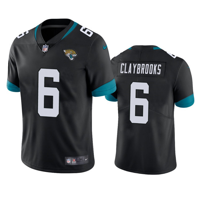 Jacksonville Jaguars #6 Chris Claybrooks Black Vapor Untouchable Limited Stitched Jersey - Zenithce
