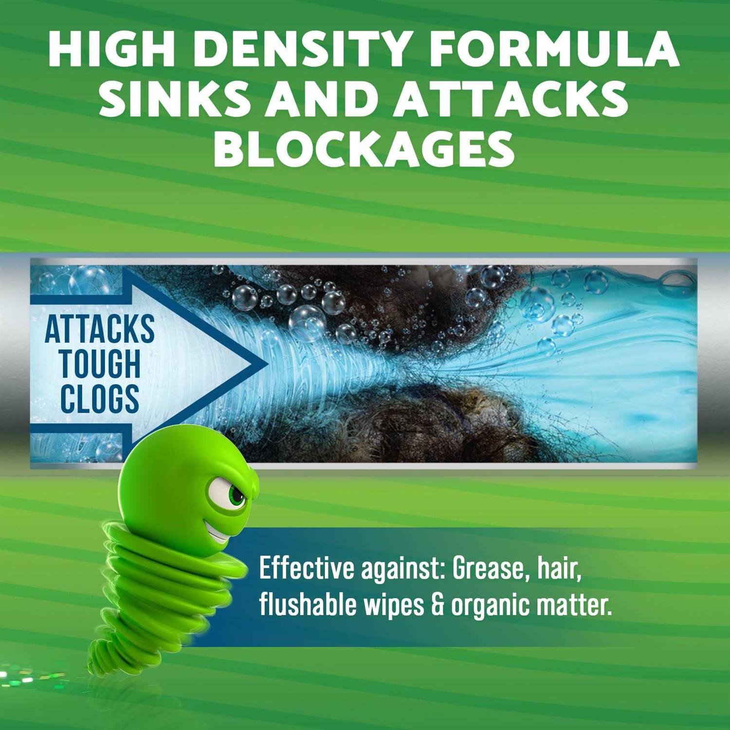 Green Gobbler Industrial Strength Gel Grease and Hair Clog Remover - Zenithce