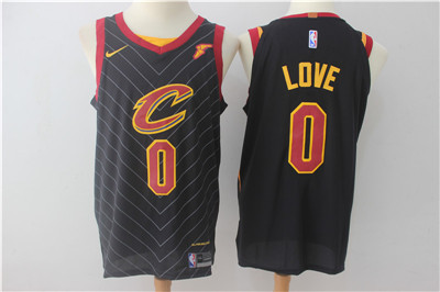 Cleveland Cavaliers #0 Kevin Love Black 2017-2018 Swingman Goodyear Stitched Jersey - Zenithce