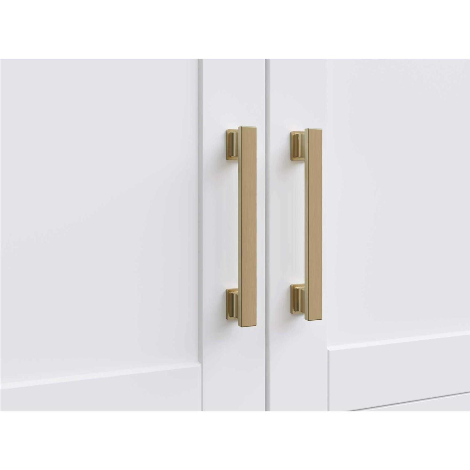 NewAge Products Home Cabinet Brushed Nickel Contemporary Square Knob - Zenithce