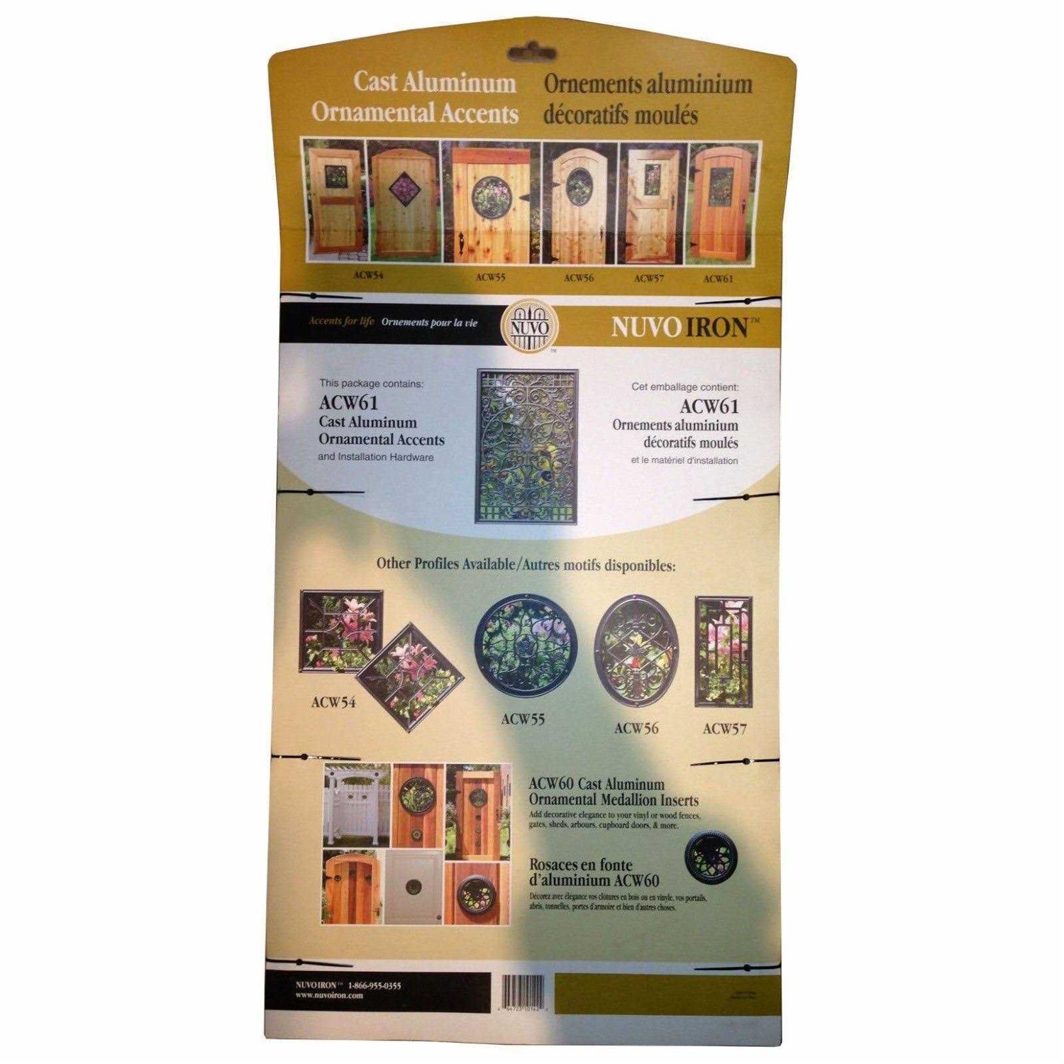 Nuvo Iron ACW57 Rectangle Gate Insert - Zenithce