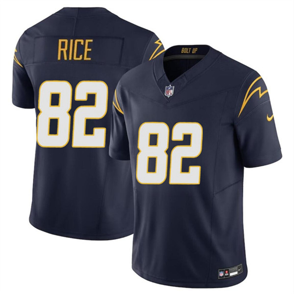 Los Angeles Chargers #82 Brenden Rice Navy 2024 Draft F.U.S.E. Vapor Limited Stitched Jersey - Zenithce