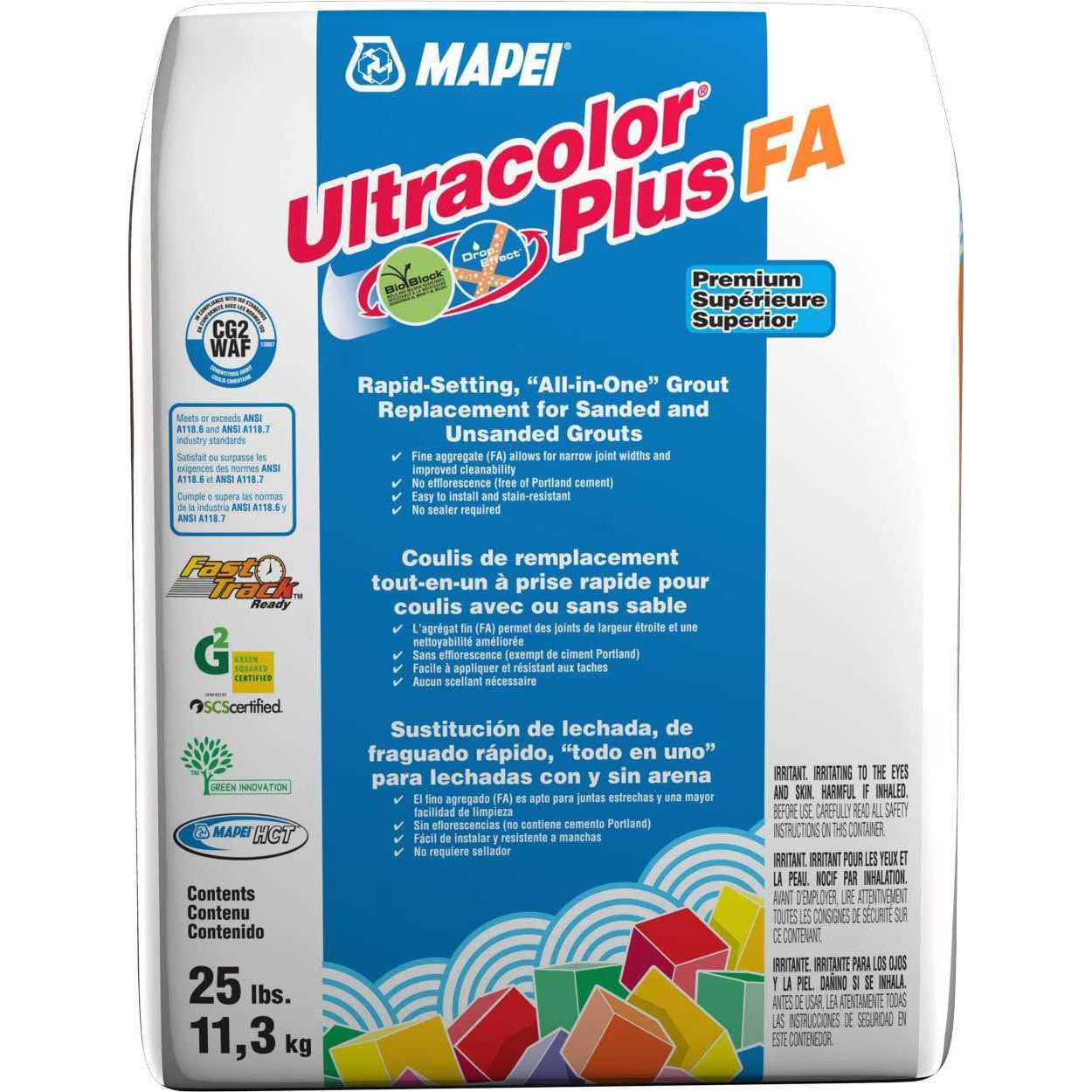 Mapei Ultracolor Plus Fa 25-lb All-in-One Grout - Zenithce