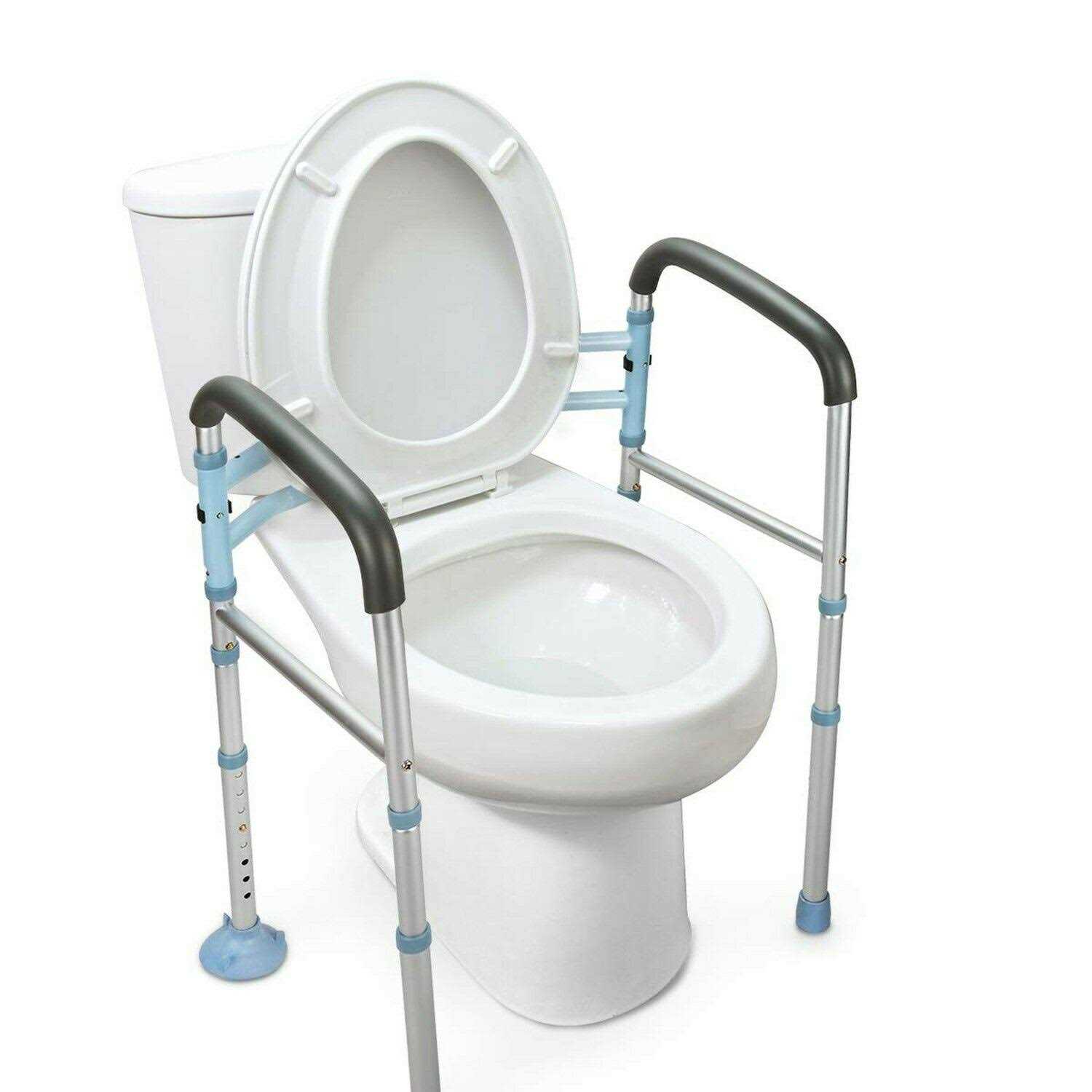 Oasisspace Stand Alone Toilet Safety Rail Heavy Duty Medical Toilet Safety Frame for Elderly Handicap and Disabled - Zenithce
