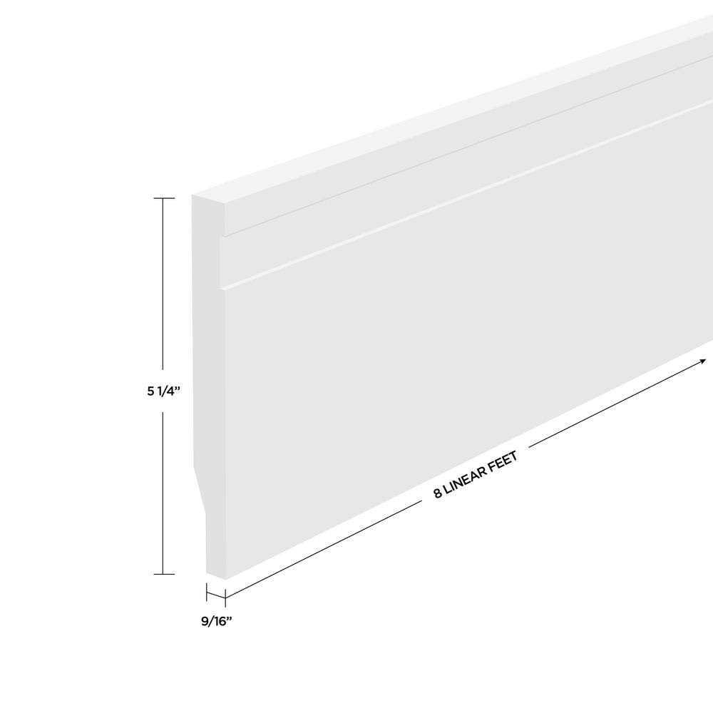 MTRIM Baseboard Prepainted 9/16 - Zenithce