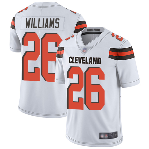 Cleveland Browns #26 Greedy Williams White Vapor Untouchable Limited Stitched Jersey - Zenithce