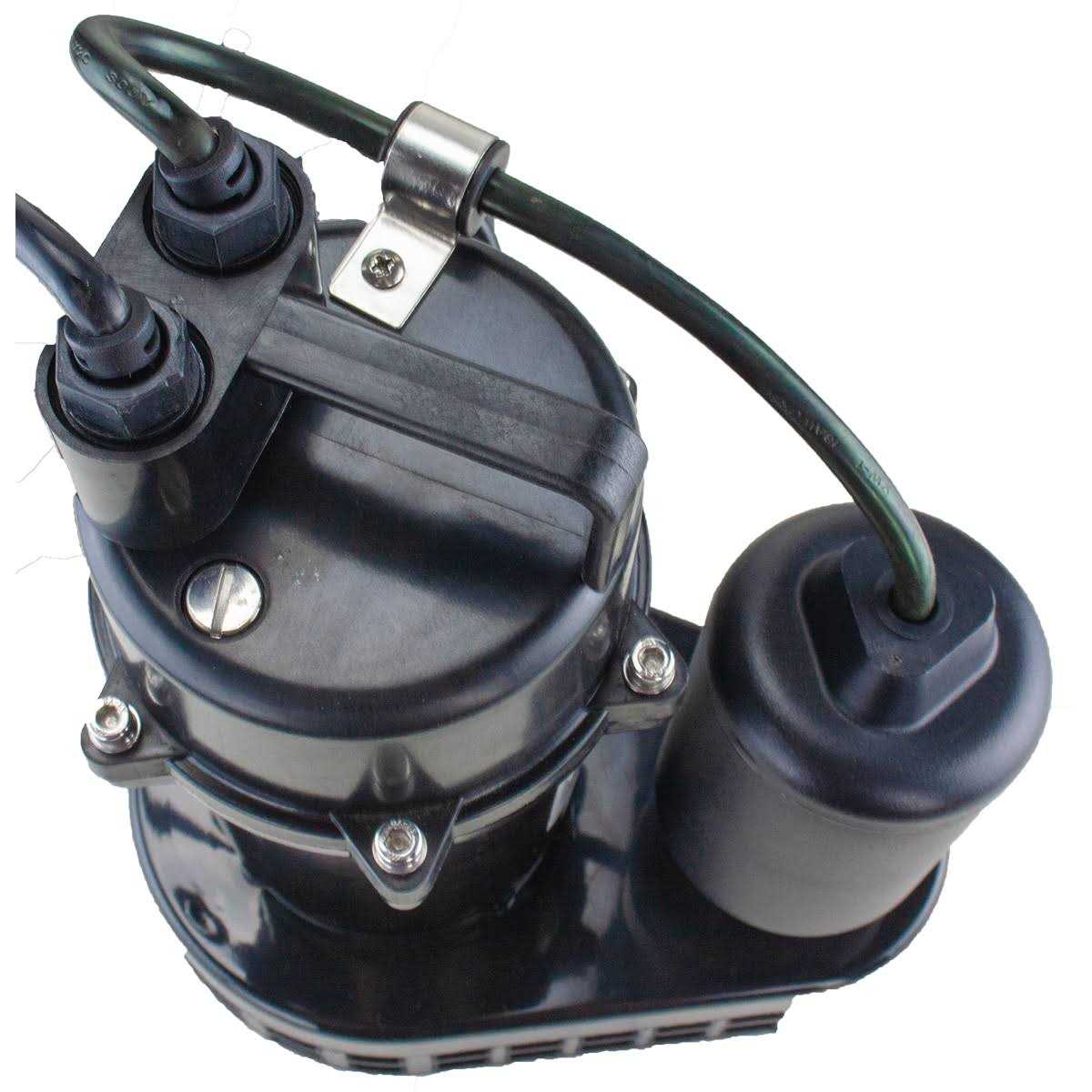 Utilitech 0.167-HP 115-Volt Thermoplastic Submersible Utility Pump 148001 - Zenithce