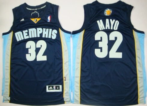 Memphis Grizzlies #32 O.J. Mayo Revolution 30 Swingman Navy Blue Jersey - Zenithce