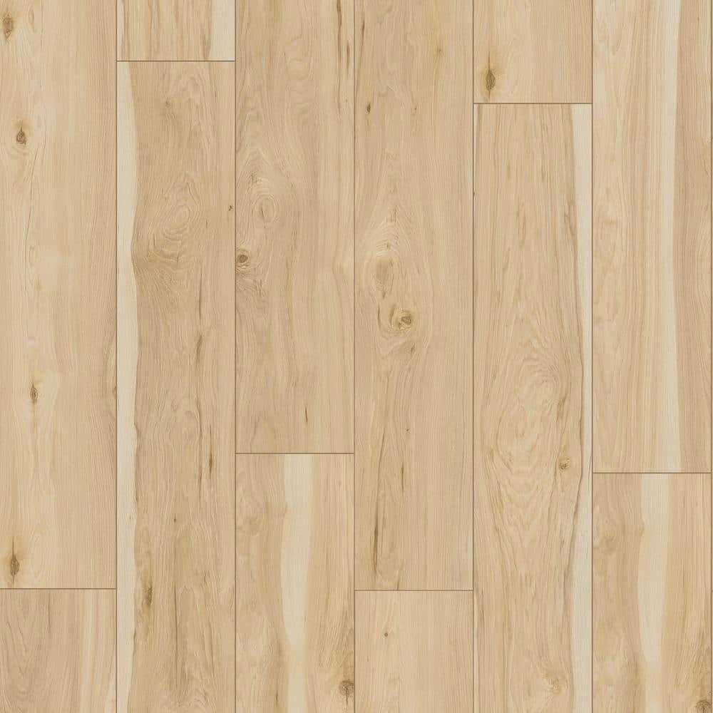 TrafficMaster Jatoba 8 mm T x 5.6 in. W Laminate Wood Flooring - Zenithce