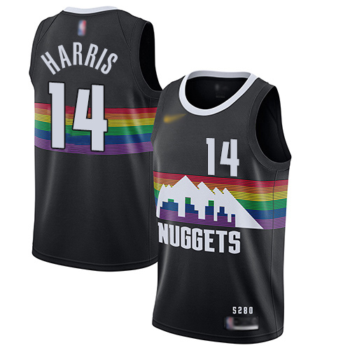 Nuggets #14 Gary Harris Black Swingman City Edition 2019-20 Jersey - Zenithce
