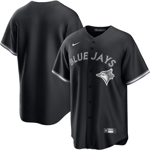 Toronto Blue Jays Blank Black Lights Out Limited Stitched Jersey - Zenithce