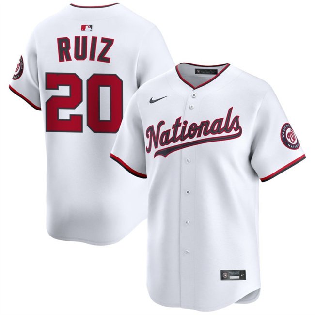 Washington Nationals #20 Keibert Ruiz White 2025 Home Limited Stitched Jersey - Zenithce