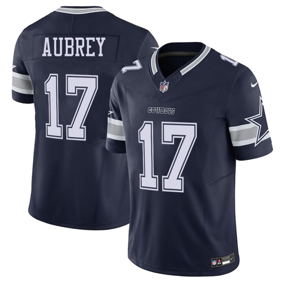 Dallas Cowboys #17 Brandon Aubrey Navy 2025 F.U.S.E Vapor Untouchable Limited Football Stitched Jersey - Zenithce