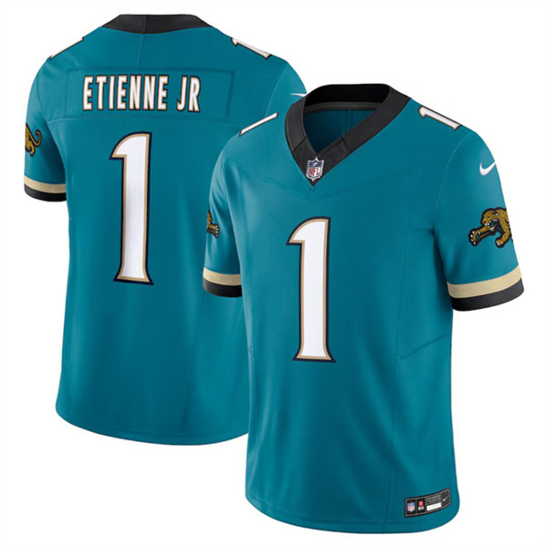 Jacksonville Jaguars #1 Travis Etienne JR Teal 2024 F.U.S.E. Prowler Throwback Vapor Limited Stitched Jersey - Zenithce