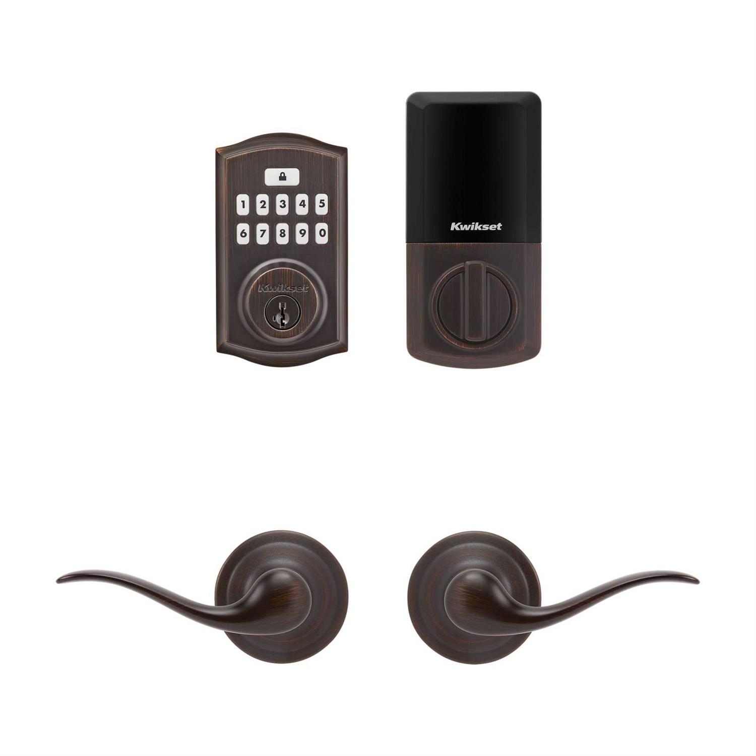 Kwikset Signature Series SmartCode Deadbolts Touchpad Single Cylinder Smartkey Electronic Deadbolt Lighted Keypad 99690 - Zenithce