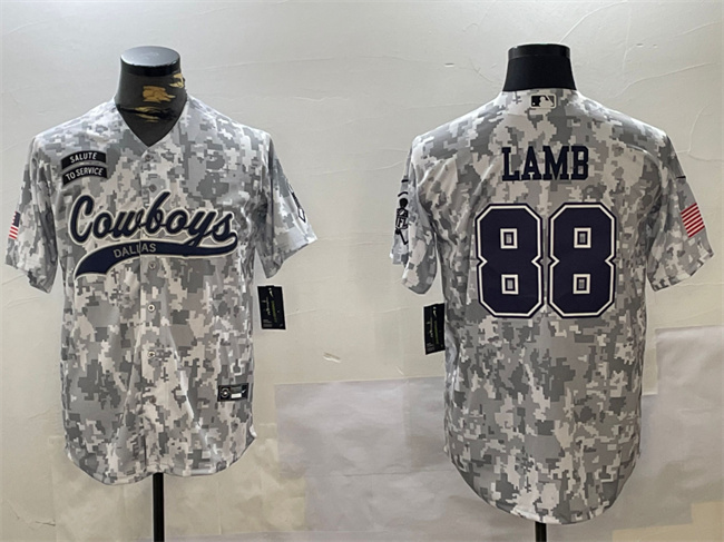 Dallas Cowboys #88 CeeDee Lamb 2024 Arctic Camo Salute To Service Stitched Jersey - Zenithce