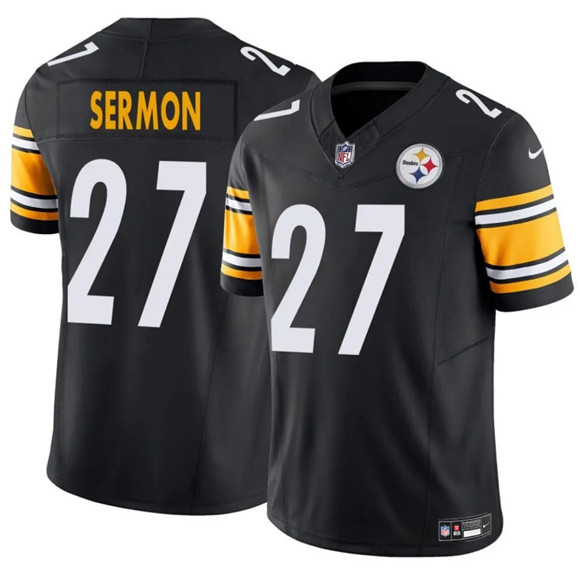 Pittsburgh Steelers #27 Trey Sermon Black 2025 F.U.S.E. Vapor Untouchable Limited Football Stitched Jersey - Zenithce