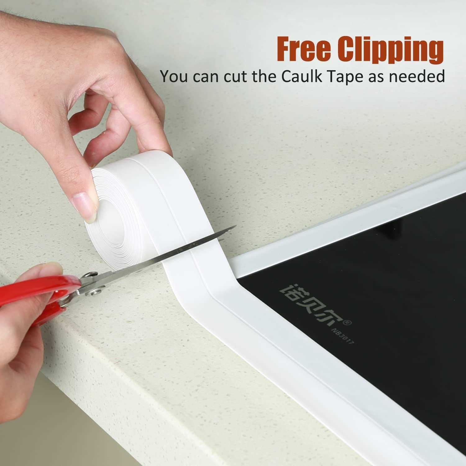 Hoacm 2PC Caulk Tape For Bath Kitchen Caulking Tape - Zenithce