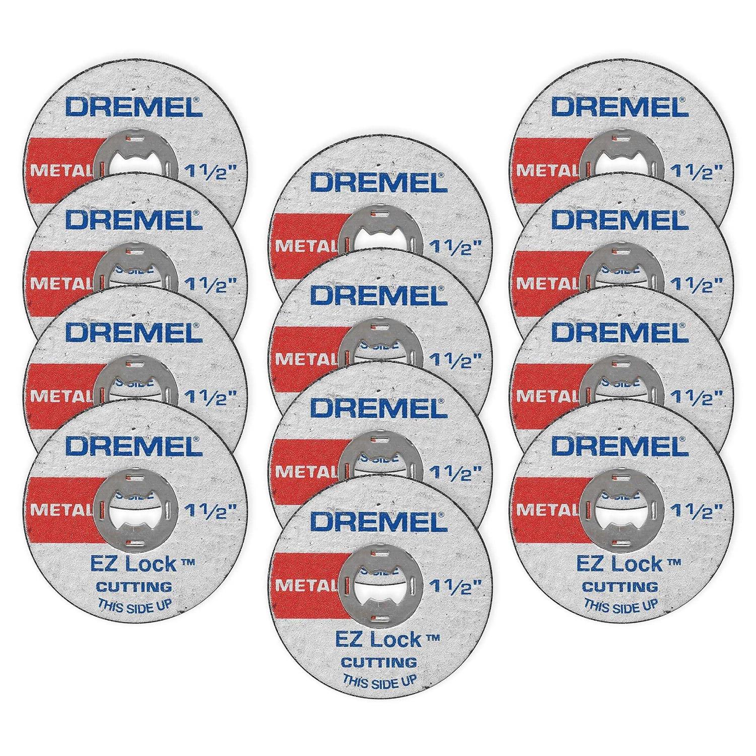 Dremel ez426cu EZ Lock 1-1/4 inch Metal Wheel for Rotary Tools, 3 Pack, for Cutting Wood, Plastic and Metal - Zenithce