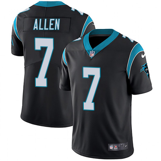 Carolina Panthers #7 Kyle Allen Black Vapor Untouchable Limited Stitched Jersey - Zenithce