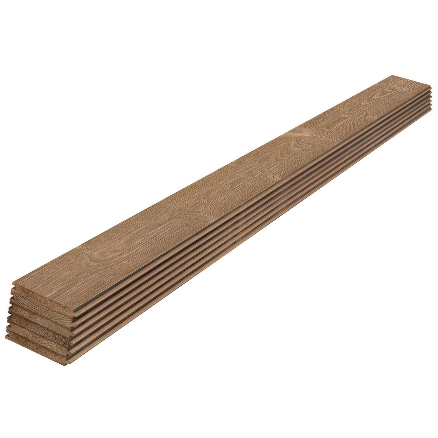 UFP-Edge Thermally Modified Wood 1 in. x 6 in. x 8 ft. Tongue and Groove Boards - Zenithce