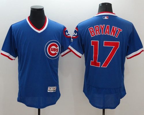 Cubs #17 Kris Bryant Blue Flexbase Authentic Collection Cooperstown Stitched Jersey - Zenithce