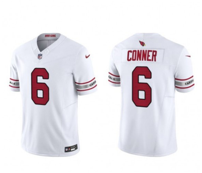 Arizona Cardinals #6 James Conner White 2023 F.U.S.E. Vapor Untouchable F.U.S.E. Limited Stitched Jersey - Zenithce