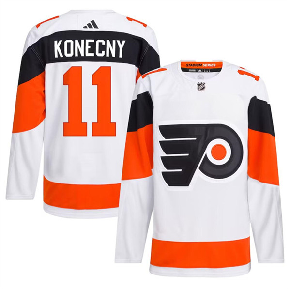Philadelphia Flyers #11 Travis Konecny White 2024 Stadium Series Stitched Jersey - Zenithce