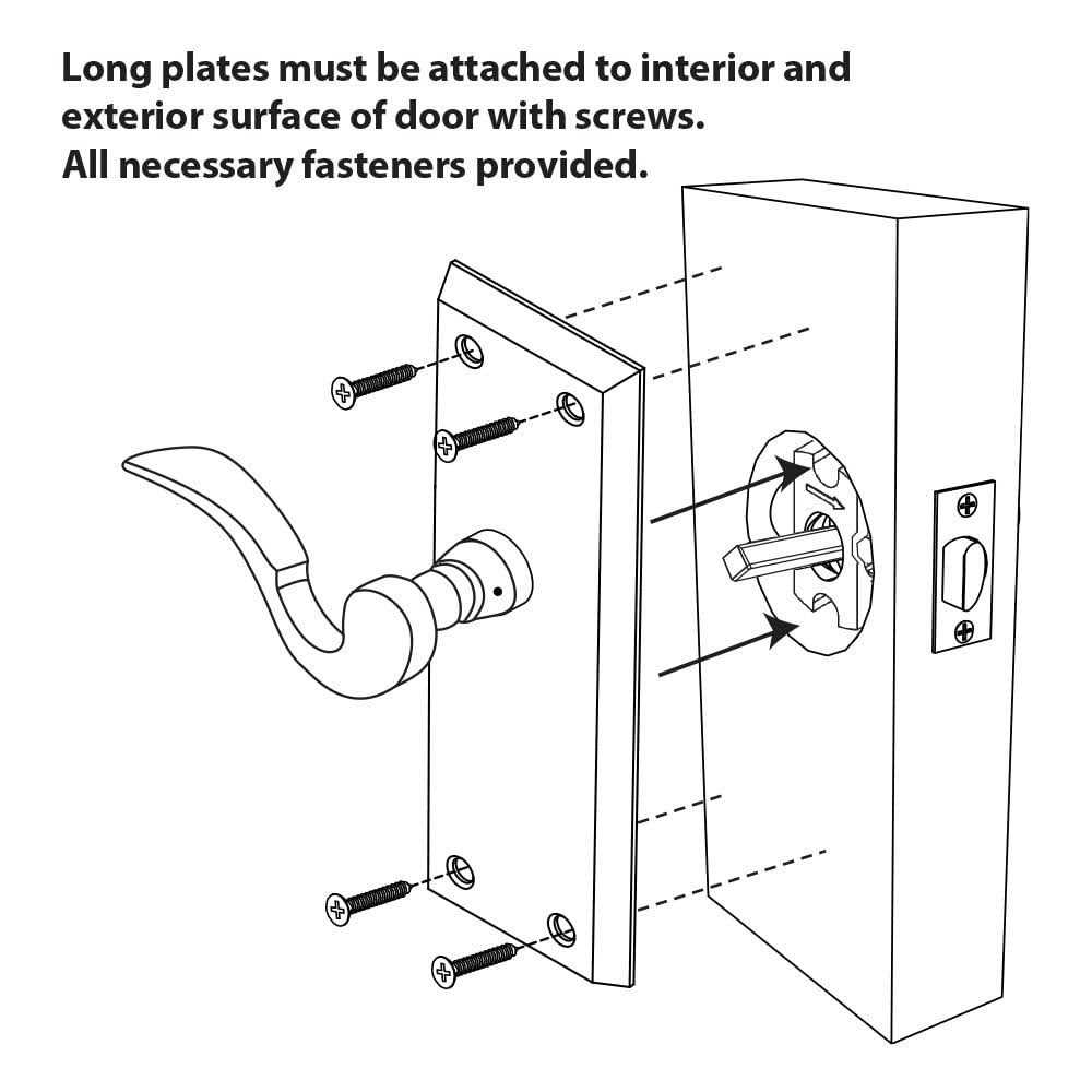 Nostalgic Warehouse New York Plate Privacy New York Door Knob in Oil-Rubbed Bronze 733121 - Zenithce
