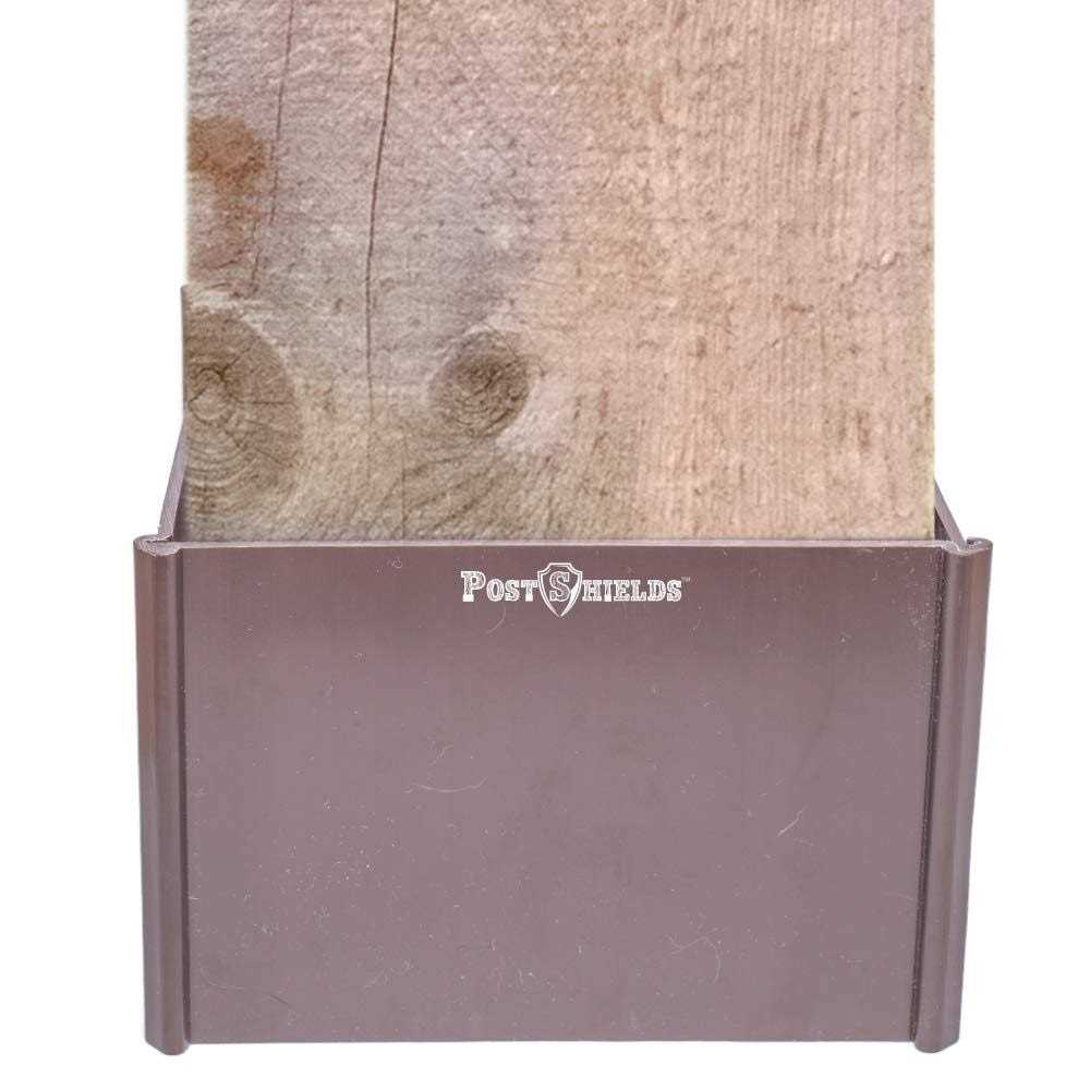 Post Sleeve Post Protector by Post Shields Protects Mailbox Deck & Fence Posts From Lawn - Zenithce