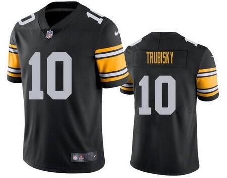 Pittsburgh Steelers #10 Mitchell Trubisky Black Vapor Untouchable Limited Stitched Jersey - Zenithce