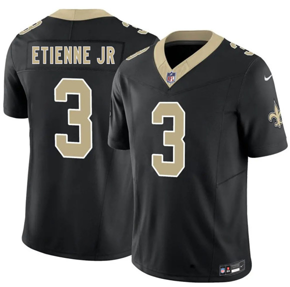 New Orleans Saints #3 Travis Etienne Jr Black 2026 F.U.S.E Vapor Limited Stitched Jersey - Zenithce