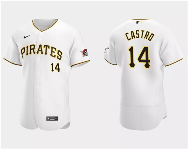 Pittsburgh Pirates #14 Rodolfo Castro White Flex Base Stitched Jersey - Zenithce