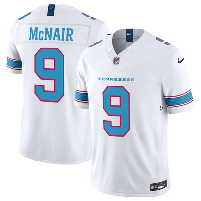 Tennessee Titans #9 Steve McNair White 2026 F.U.S.E. Vapor Limited Stitched Jersey - Zenithce