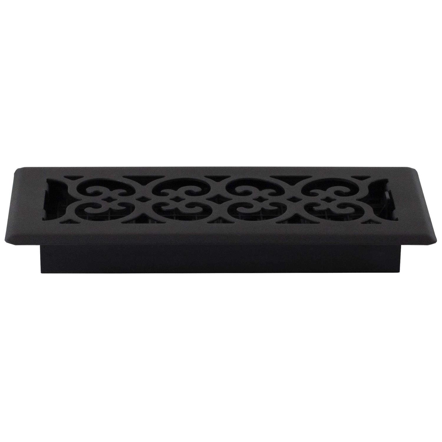 Decor Grates SPH410-NKL-8 Scroll Floor Register - Zenithce