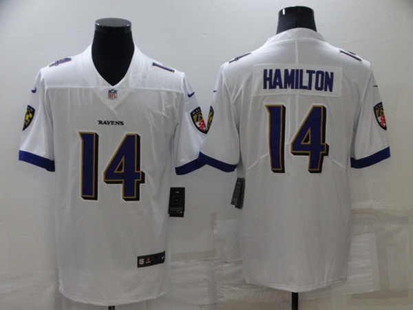 Baltimore Ravens #14 Kyle Hamilton White Vapor Untouchable Limited Stitched Jersey - Zenithce