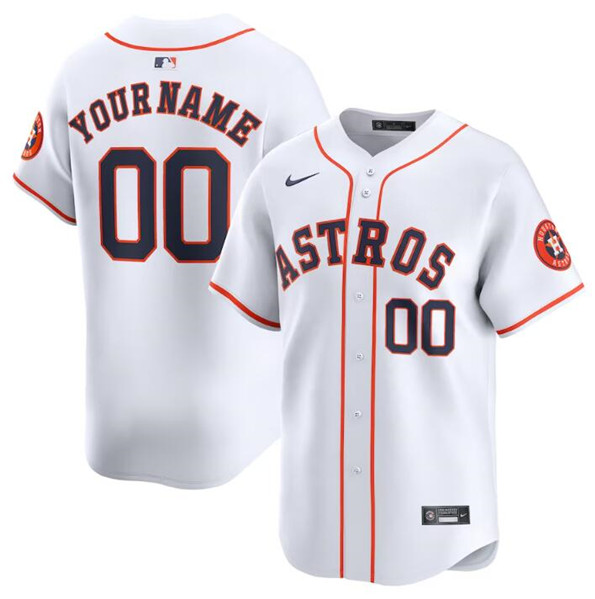 Houston Astros Custom White 2024 Home Limited Stitched Jersey - Zenithce