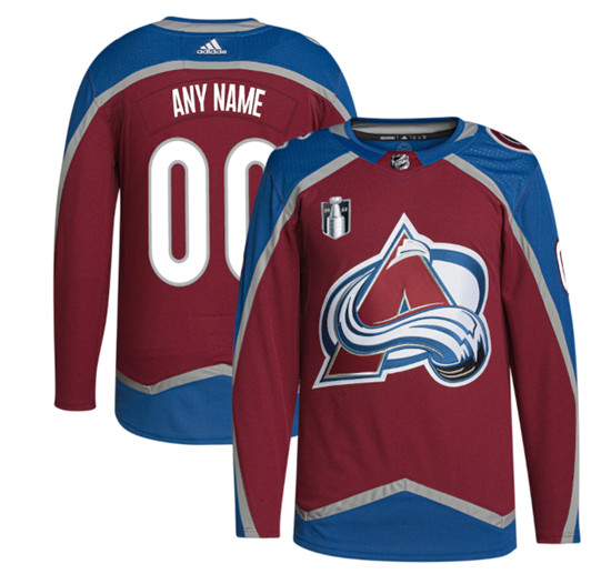 Colorado Avalanche Custom 2022 Burgundy Stanley Cup Final Patch Stitched Jersey - Zenithce
