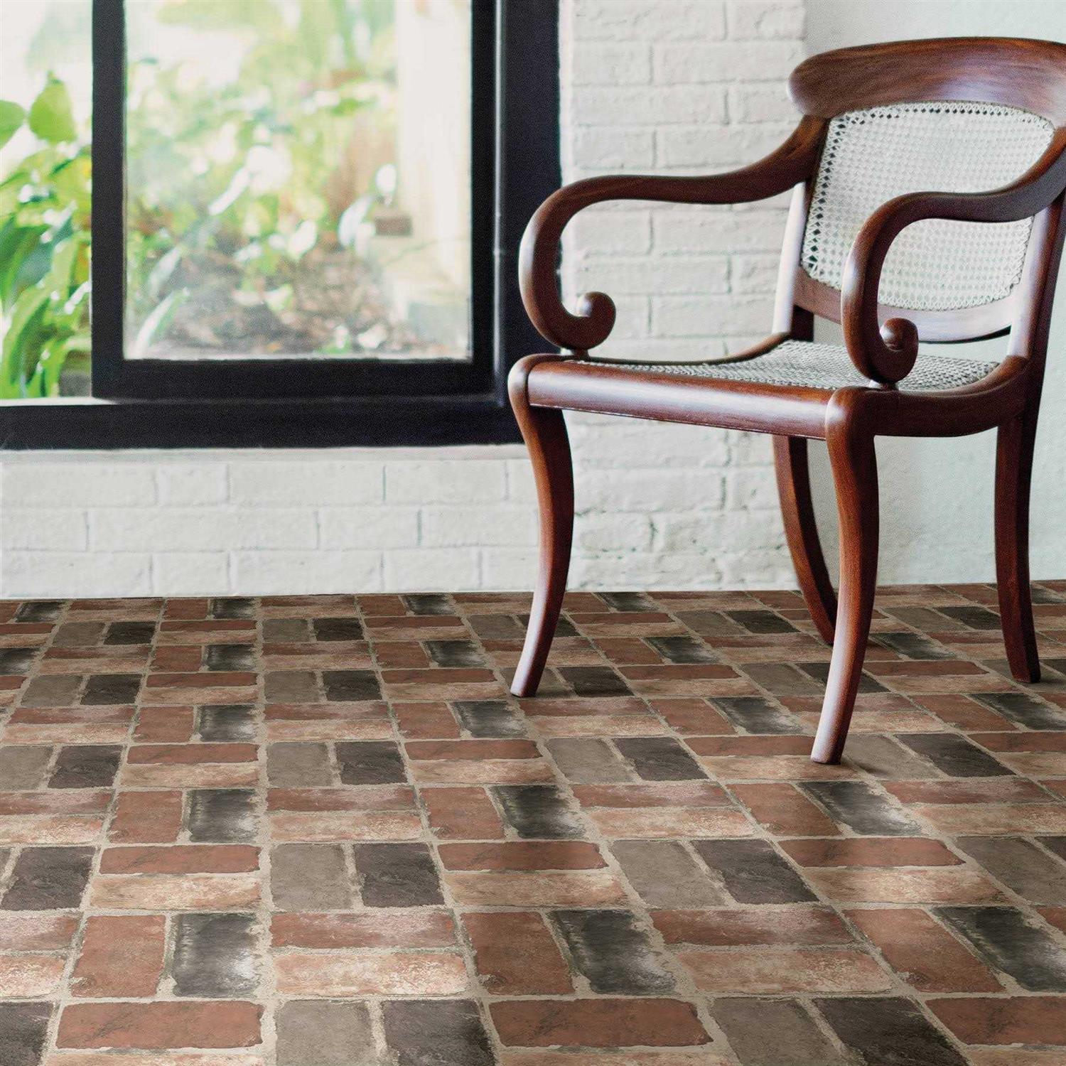 FloorPops Grey 2.76-mil x 12-in W x 12-in L Water Resistant Peel and Stick Vinyl Tile Flooring TFP3326 - Zenithce
