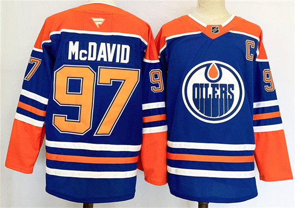 Edmonton Oilers #97 Connor McDavid Royal 2024-25 Stitched Jersey - Zenithce
